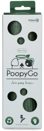 Sacchetti biodegradabili per deiezioni canine al profumo di lavanda, 300 pezzi in scatola – PoopyGo Eco friendly Tissue Box - immagine 3