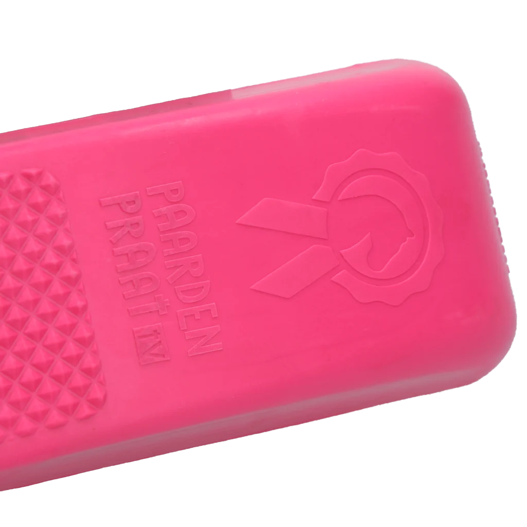 Spazzola per strigliare e lavare il cavallo, rosa M, 17,5 cm – Paardenpraat TV Grooming Brush - immagine 3