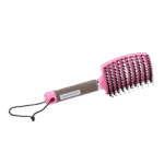 Spazzola per criniera con setole di maiale e dentini flessibili, rosa 24,5 cm – Paardenpraat TV Horse Supreme - immagine 5