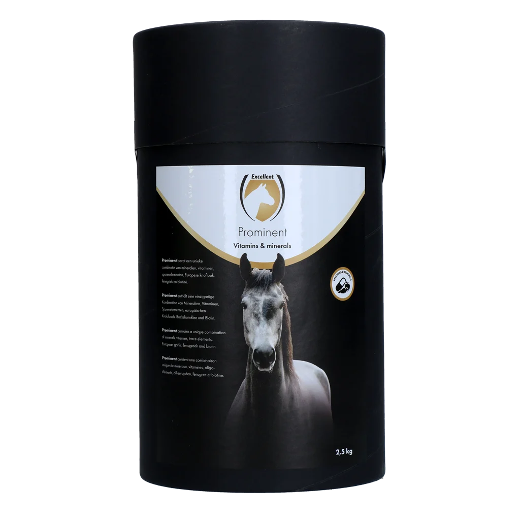 Integratore vitaminico per cavalli con minerali e biotina, 2,5 kg – Excellent Horse Prominent - immagine 1