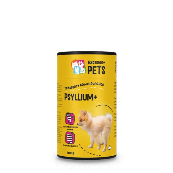 Fibre di psillio in polvere per cani, 100 g – Excellent Pets Dog Psyllium+