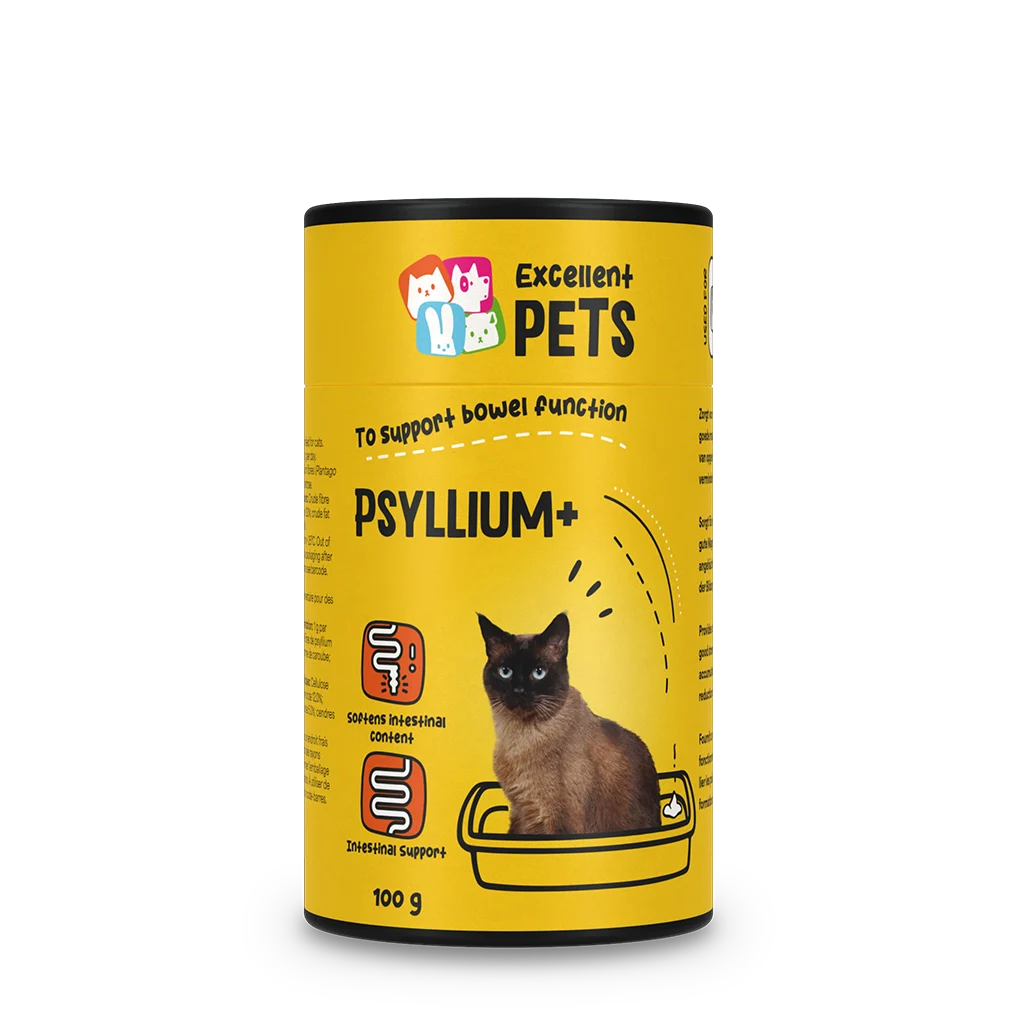 Polvere di psillio per gatti con farina di carruba, 100 g – Excellent Pets Cat Psyllium+ - immagine 1