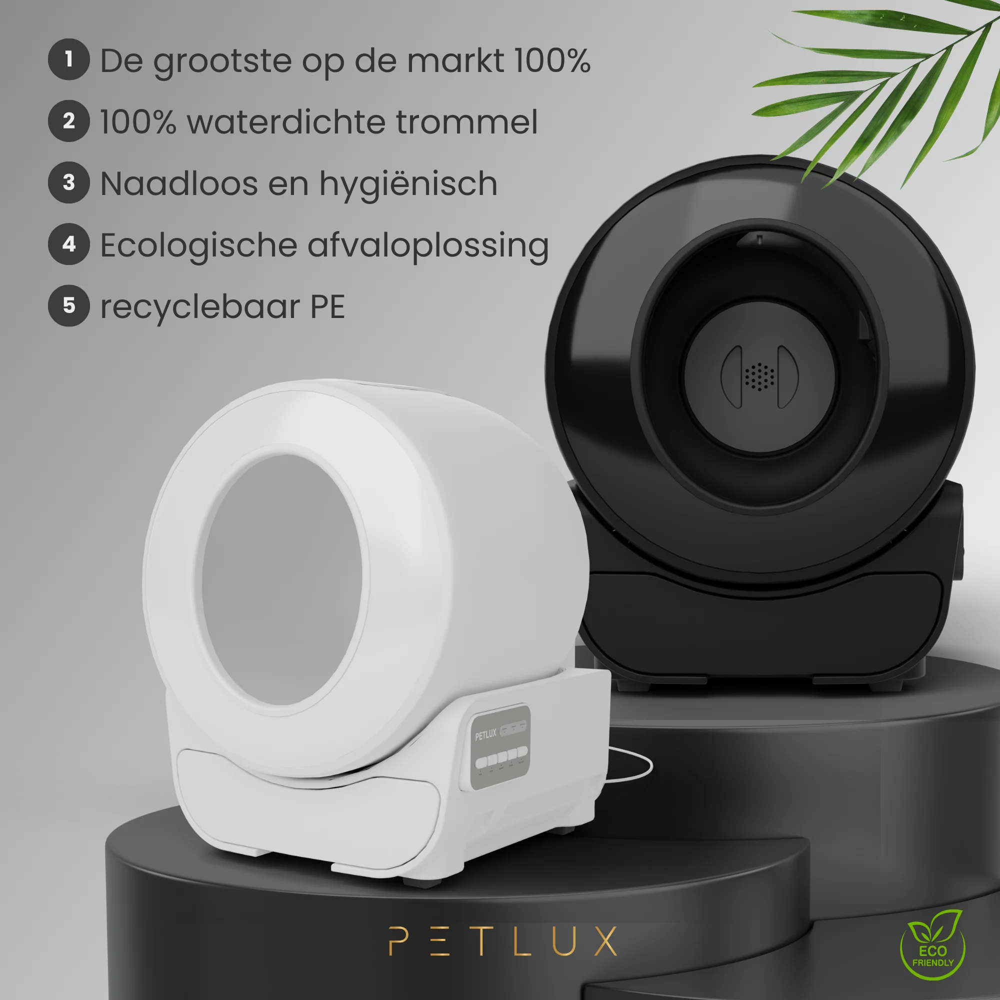 Lettiera automatica XXL con controllo tramite app, bianca – Petlux V3 XXL - immagine 2