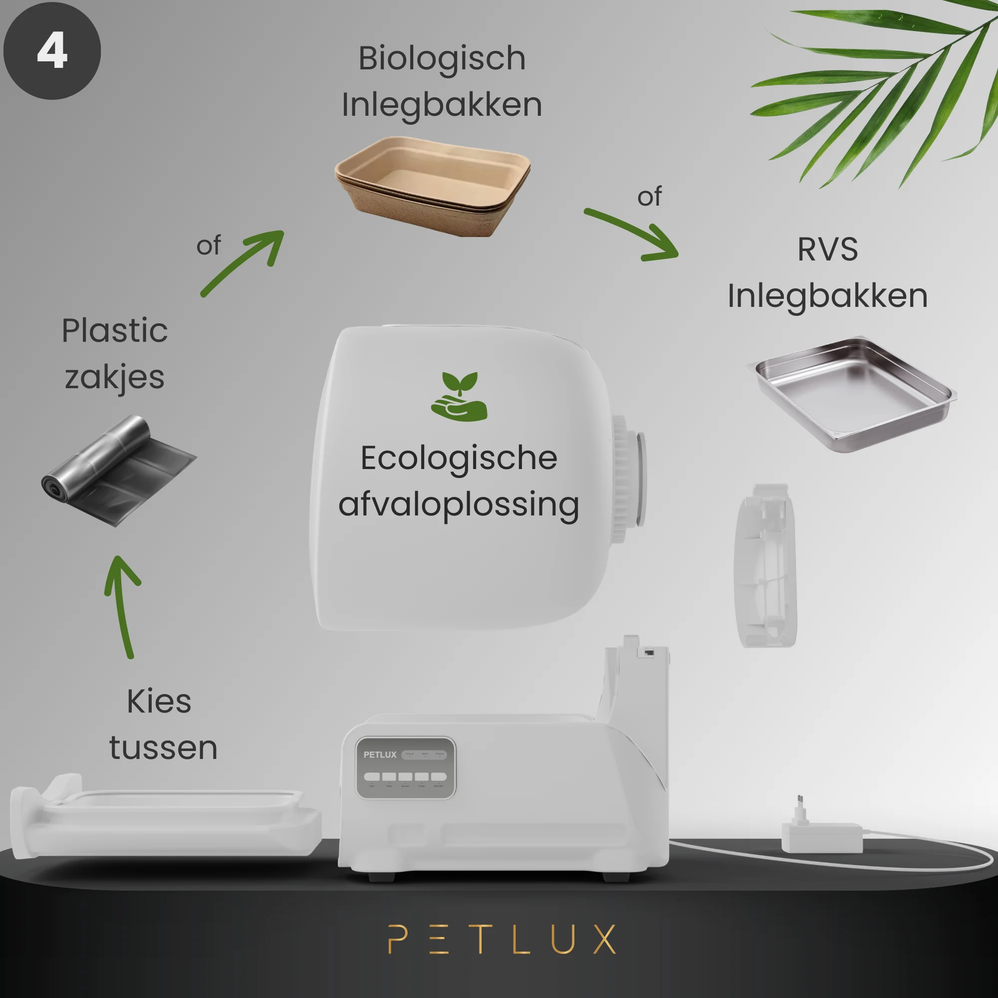Lettiera automatica XXL con controllo tramite app, bianca – Petlux V3 XXL - immagine 6