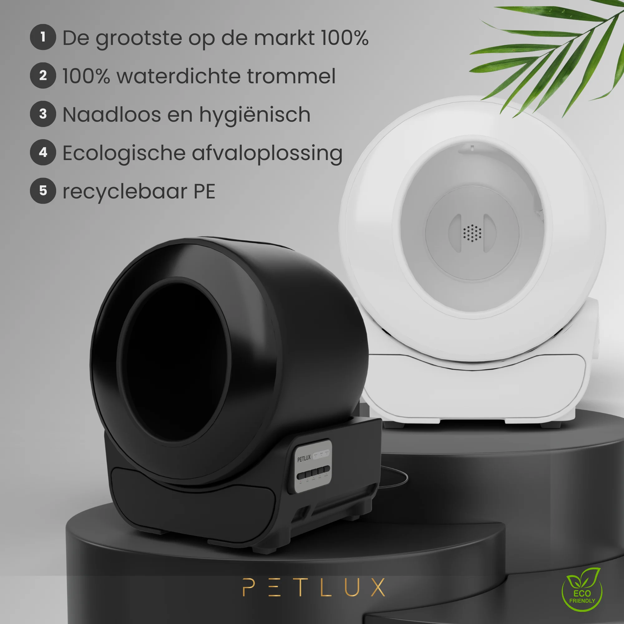 Lettiera automatica XXL con controllo tramite app, nera – Petlux V3 XXL - immagine 2