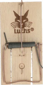 Trappola per ratti in legno di faggio con portaesca, 17,5 x 9,5 cm – Luchs - immagine 2