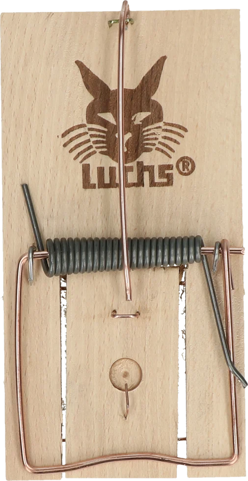 Trappola per ratti in legno di faggio con portaesca, 17,5 x 9,5 cm – Luchs - immagine 2