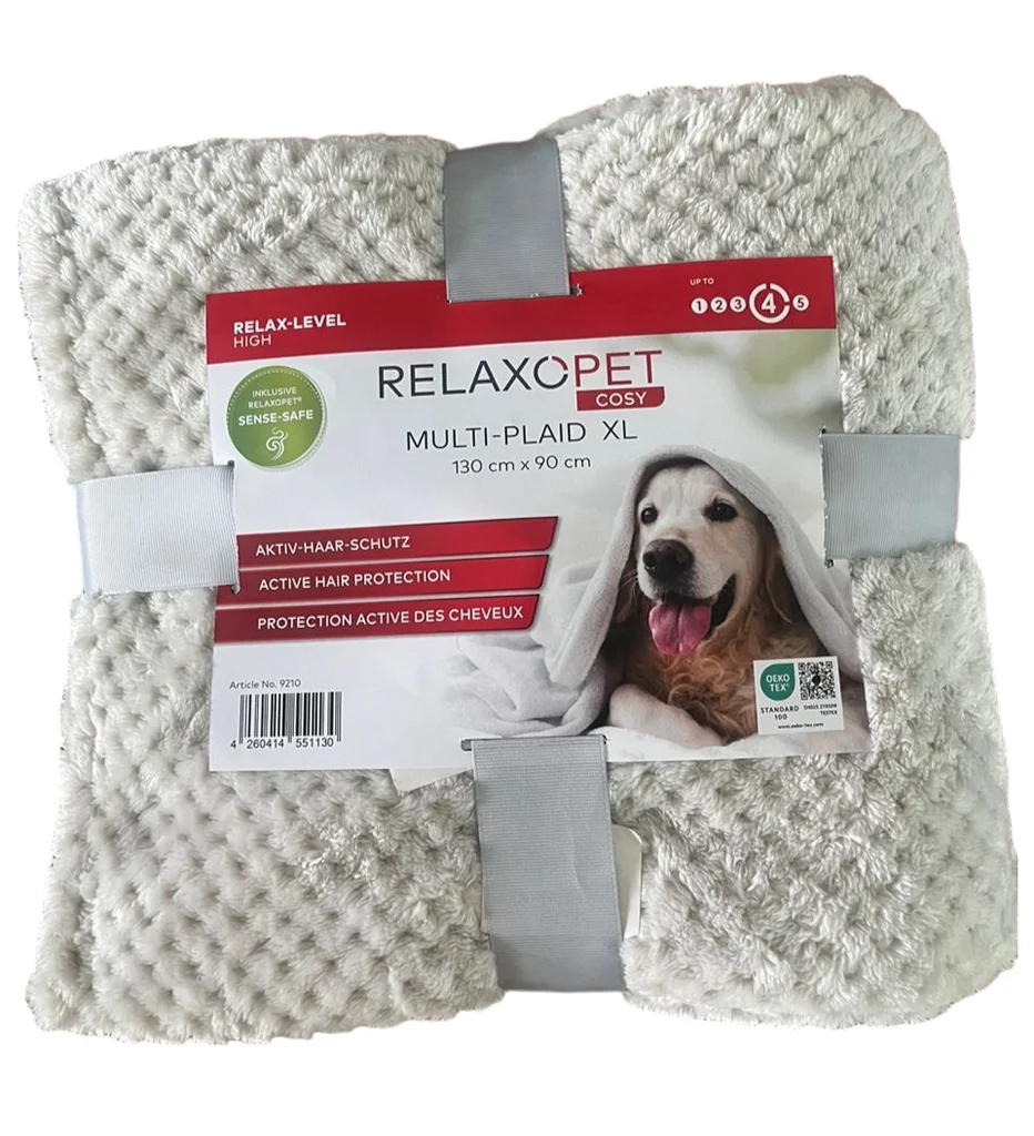 Coperta per cani in microplush, grigia, 150 x 90 cm – Relaxopet Cosy Multi-Plaid XL - immagine 1