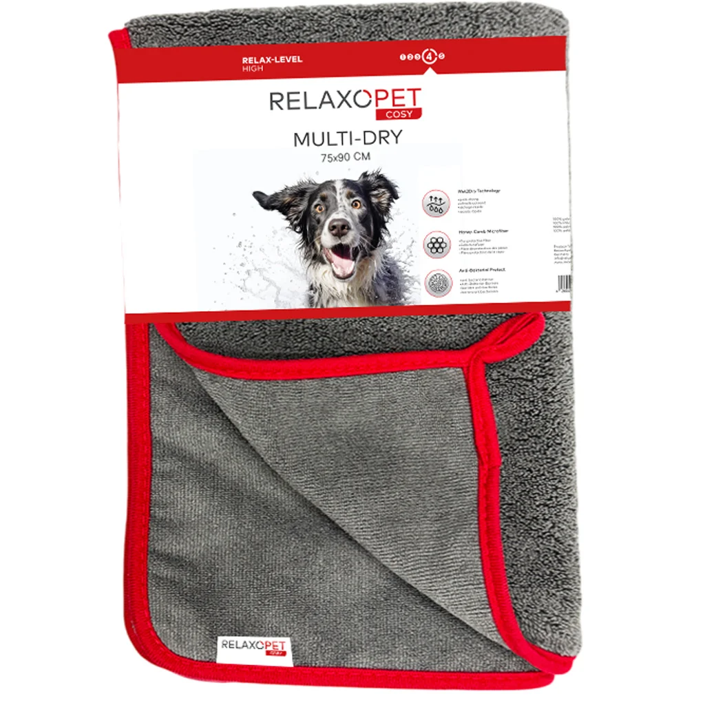 Asciugamano in microfibra per cani, 75 x 90 cm – Relaxopet Cosy Multi-Dry Original - immagine 1