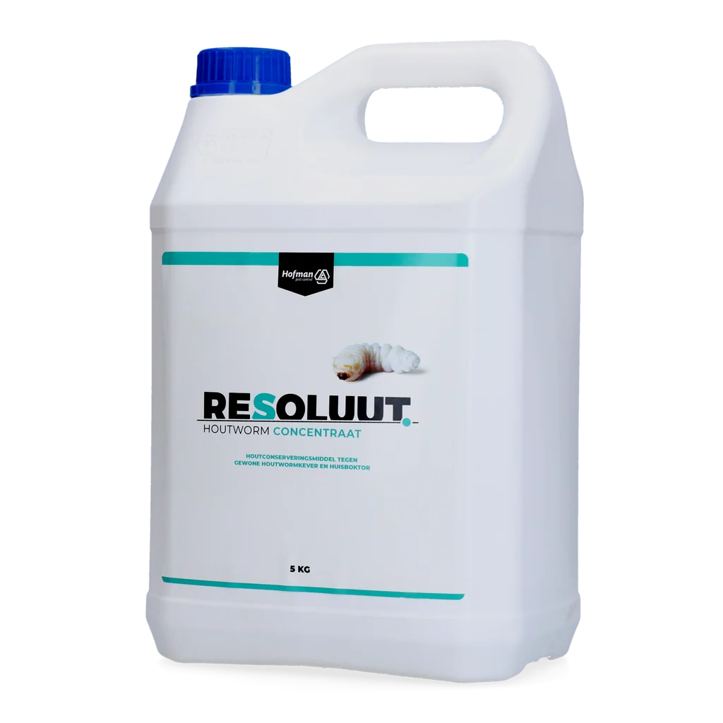 Concentrato antitarlo diluibile in acqua 5 kg – Resoluut Houtworm Concentraat - immagine 1