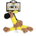 Peluche per cani Asino con fischietto, giallo S – Retro Dog Donkey