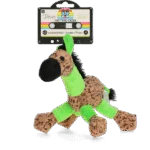 Peluche per cani a forma di asino con squeaker, Verde S – Retro Dog Donkey