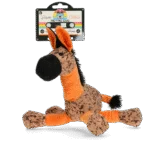 Peluche per cani asinello con squeaker, arancione M – Retro Dog Donkey