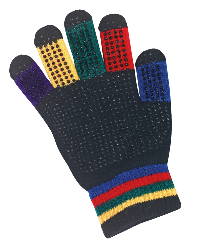 Guanto da equitazione per bambini, arcobaleno, taglia unica – Magic Grippy - immagine 1