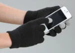 Guanti da equitazione Magic Touch neri con grip, taglia unica - immagine 2