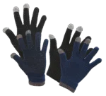 Guanti da equitazione Magic Touch neri con grip, taglia unica