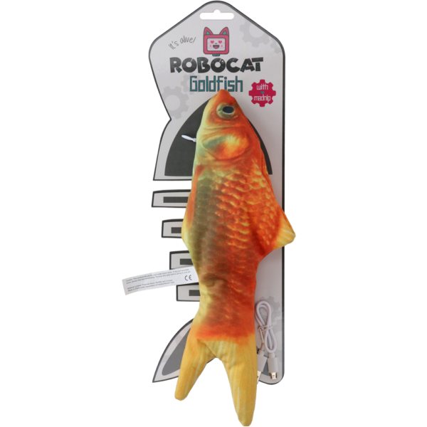 Pesce giocattolo mobile, pesce rosso con MADNIP, 30 cm – Robocat Fish