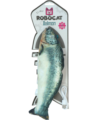 Pesce giocattolo per gatti con MADNIP, in movimento, 30 cm – Robocat Fish