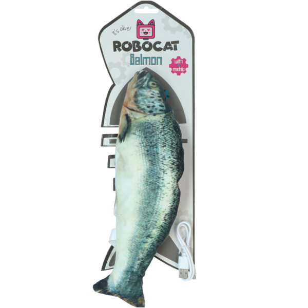 Pesce giocattolo per gatti con MADNIP, in movimento, 30 cm – Robocat Fish