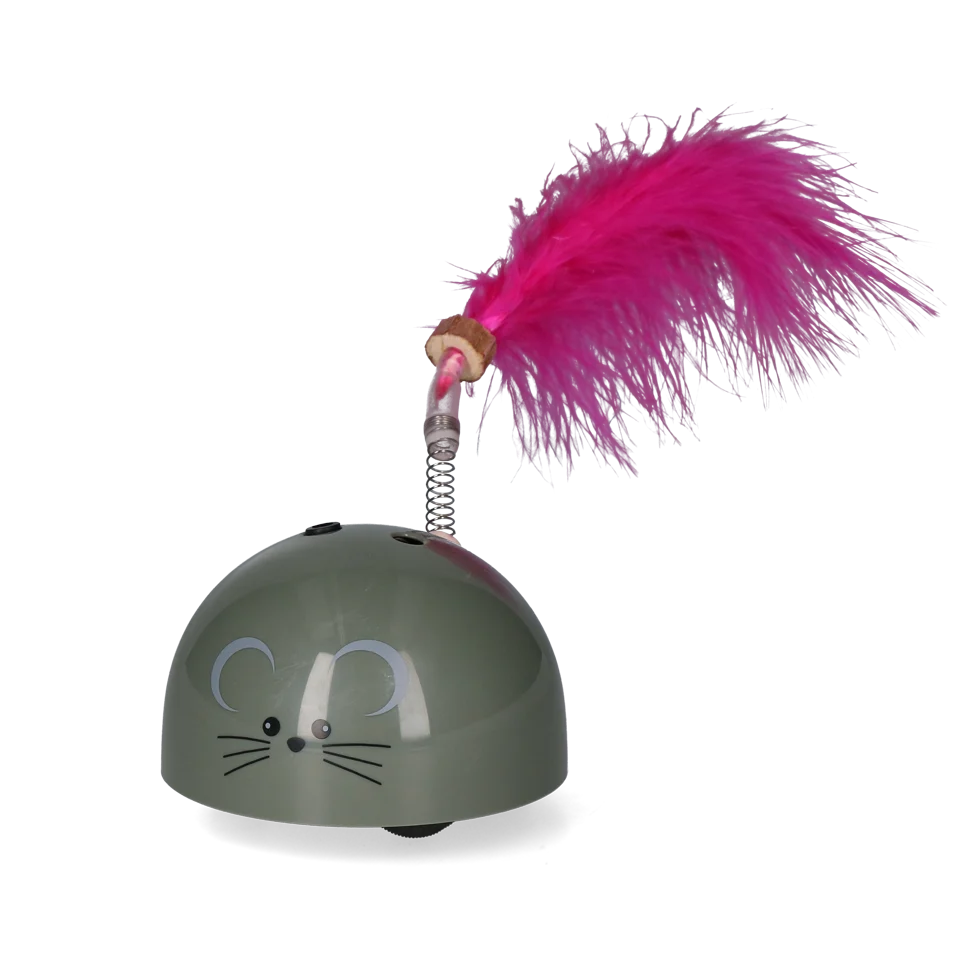 Topo giocattolo con sensore di movimento e Madnip, grigio – Robocat Mouse - immagine 3