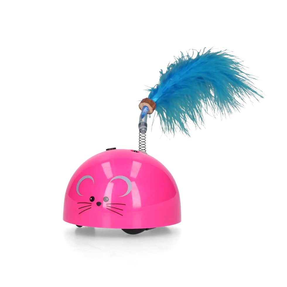 Topo giocattolo con sensore di movimento e Madnip, rosa – Robocat Mouse - immagine 2