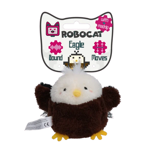 Gioco per gatti in movimento con suono e Madnip – Aquila Robocat