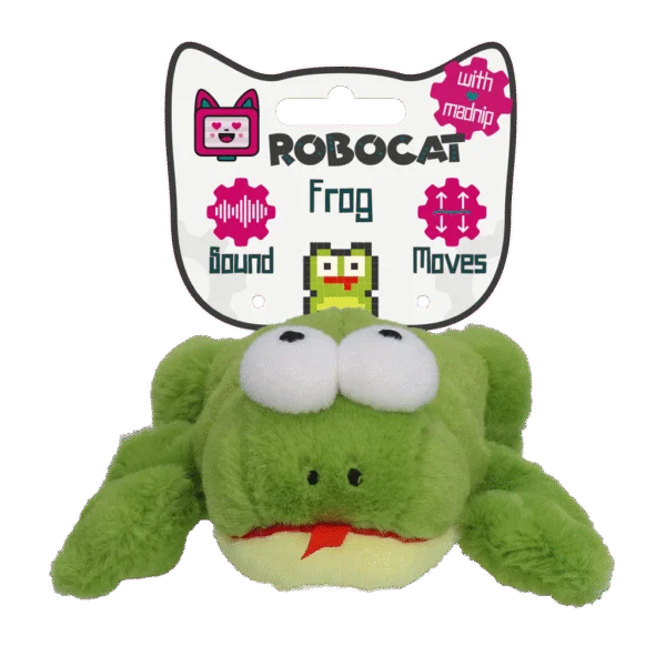 Gioco interattivo per gatti con suoni e madnip – Robocat Rana