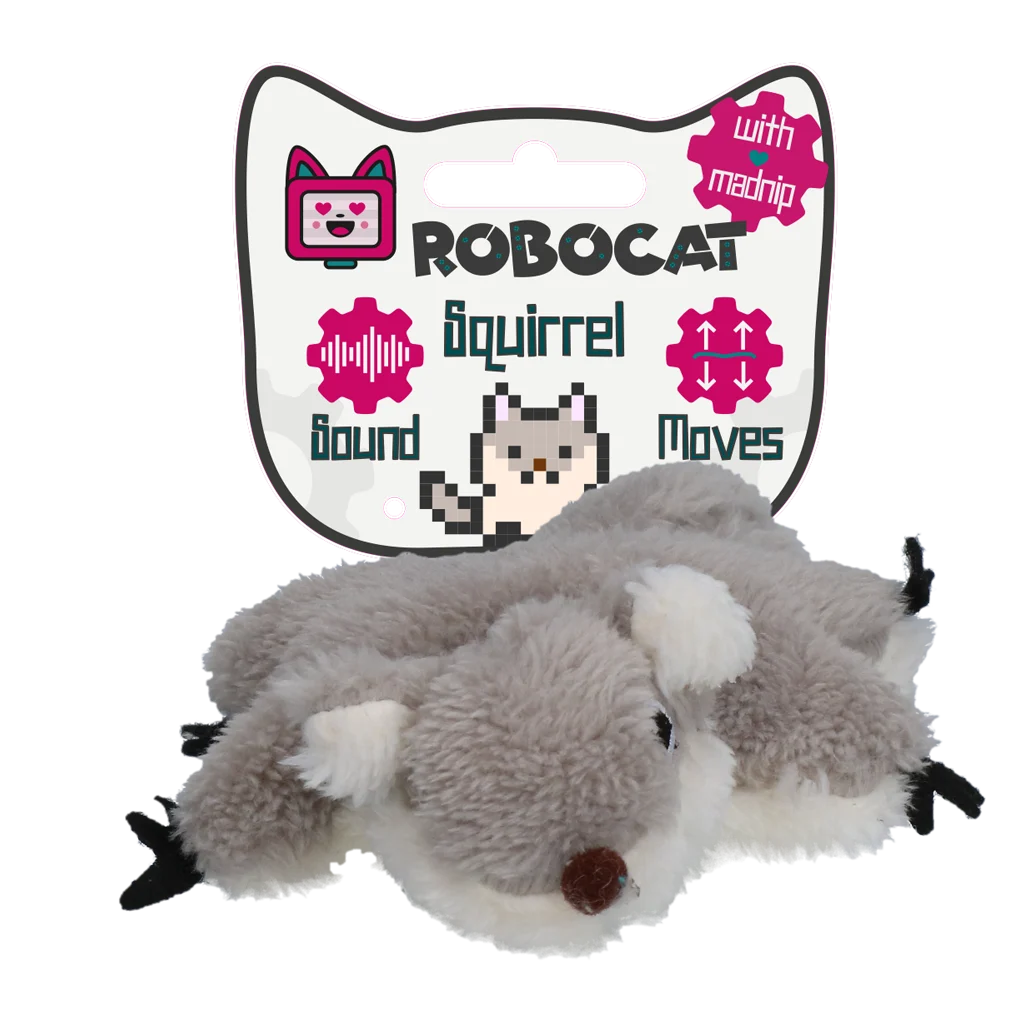 Gioco interattivo per gatti con suoni e madnip – Robocat Scoiattolo - immagine 1