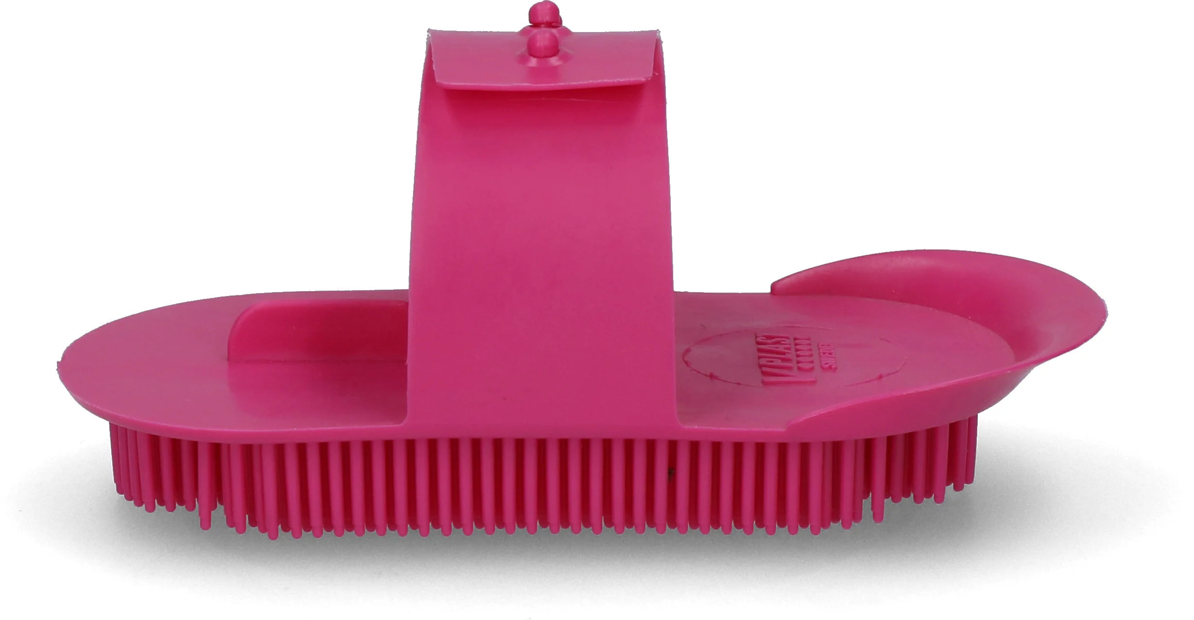 Striglia con denti fini, 130 x 65 mm, rosa – Vplast Original - immagine 1