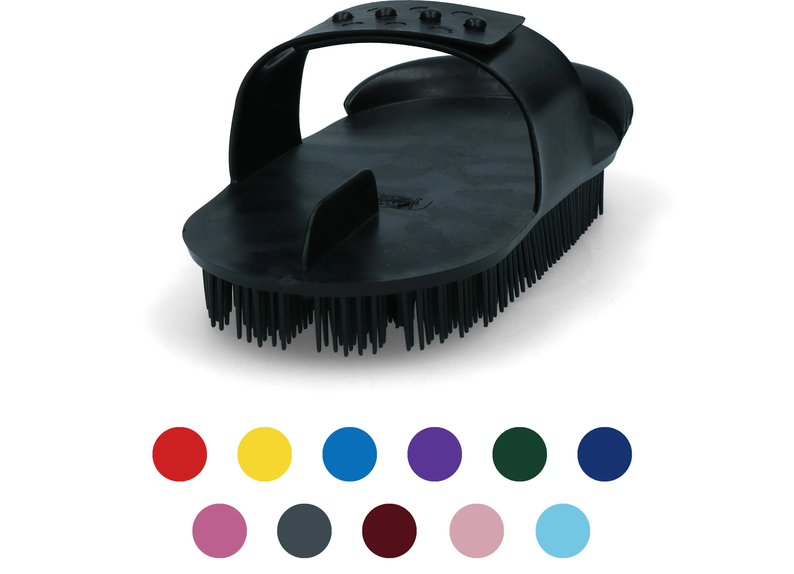 Striglia in plastica flessibile 180 x 90 mm nera – Vplast Original - immagine 2