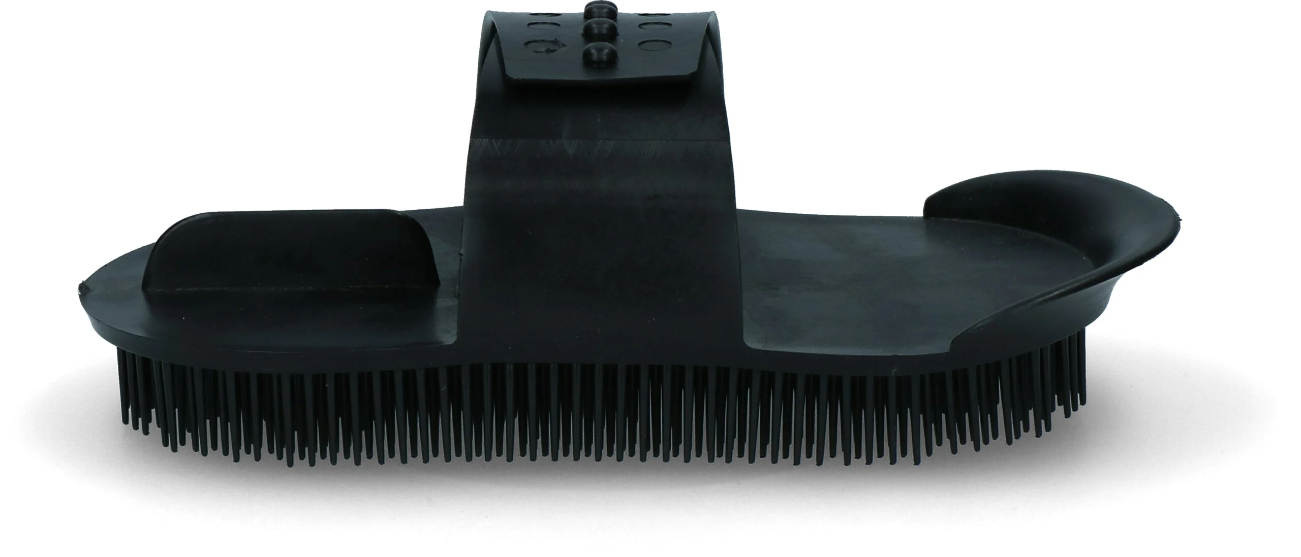 Striglia in plastica flessibile 180 x 90 mm nera – Vplast Original - immagine 1