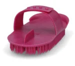 Curry comb in plastica flessibile 180 x 90 mm rosa – Vplast Original