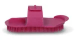 Curry comb in plastica flessibile 180 x 90 mm rosa – Vplast Original - immagine 2