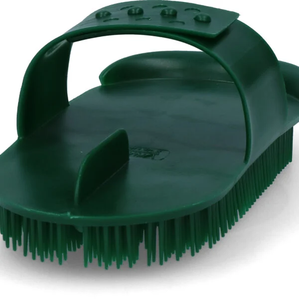 Curry comb a denti fini, 180 x 90 mm, verde – Vplast Original