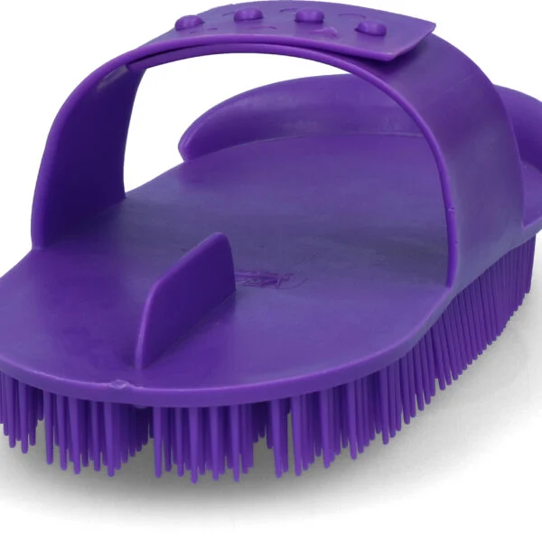 Striglia in plastica flessibile 180 x 90 mm viola – Vplast Original
