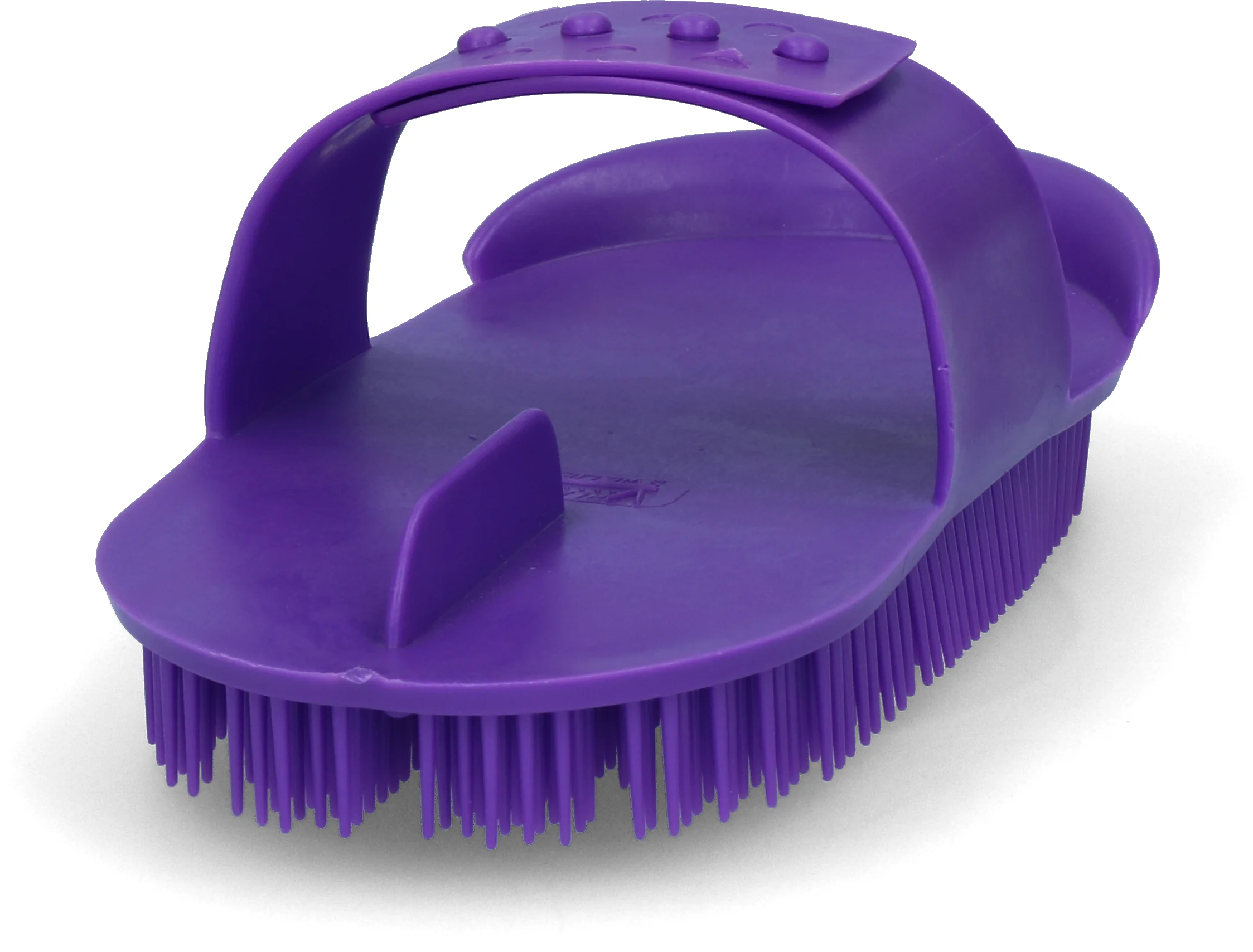 Striglia in plastica flessibile 180 x 90 mm viola – Vplast Original - immagine 1