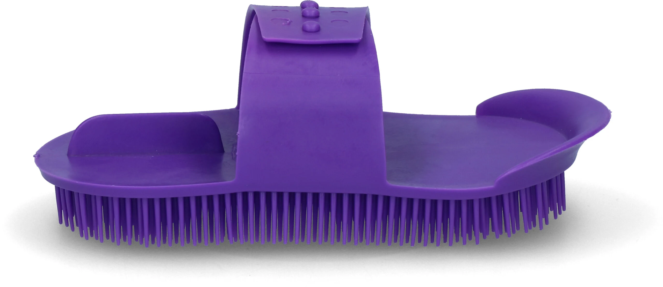 Striglia in plastica flessibile 180 x 90 mm viola – Vplast Original - immagine 2