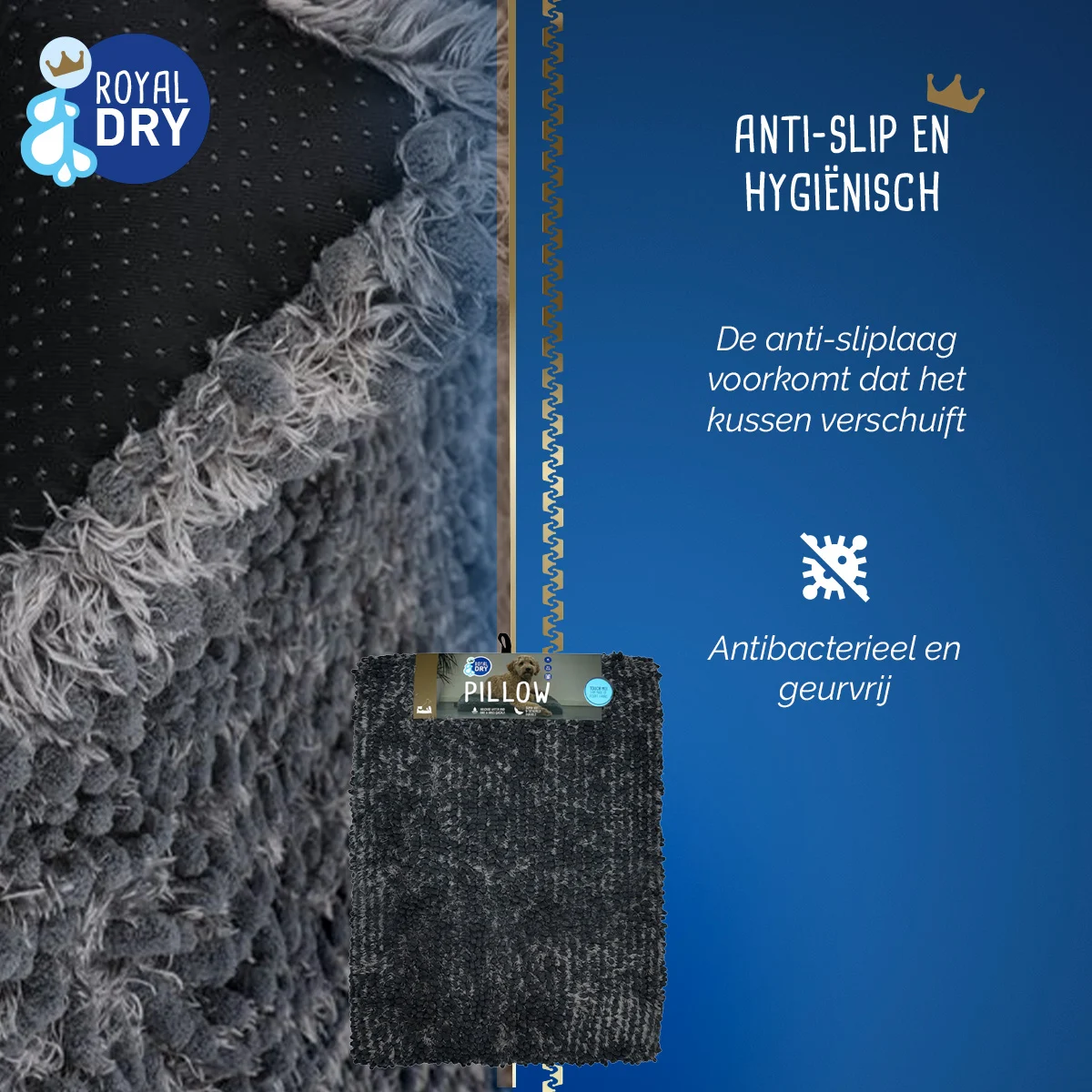 Cuscino per cani in microfibra assorbente, 76 x 53 cm – Royal Dry Pillow - immagine 5