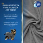 Accappatoio per cani in microfibra XS, lunghezza del dorso da 30 a 35 cm – Royal Dry - immagine 3