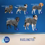 Sacco asciugacane in microfibra XS, lunghezza del dorso 30 cm – Royal Dry Doggy Bag - immagine 3