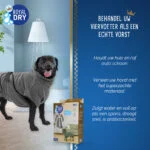 Accappatoio per cani in microfibra L, lunghezza del dorso da 60 a 68 cm – Royal Dry - immagine 4