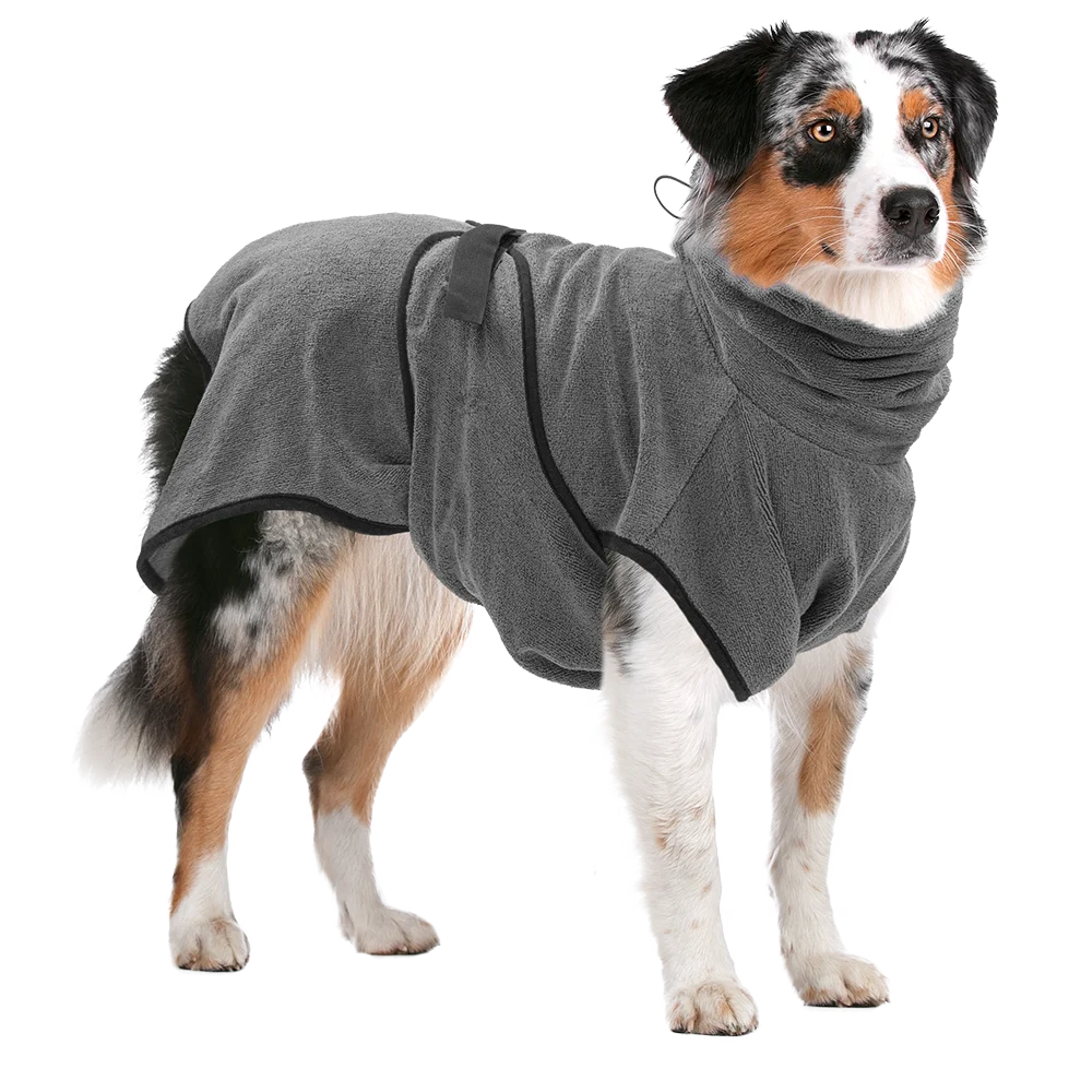 Accappatoio per cani in microfibra XL, lunghezza del dorso da 70 a 80 cm – Royal Dry - immagine 2