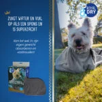 Sacco asciugacane in microfibra XS, lunghezza del dorso 30 cm – Royal Dry Doggy Bag - immagine 4