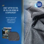 Sacco asciugante per cani in microfibra M, lunghezza del dorso 60 cm – Royal Dry Doggy Bag - immagine 4