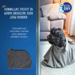 Sacco asciugante per cani in microfibra M, lunghezza del dorso 60 cm – Royal Dry Doggy Bag - immagine 5
