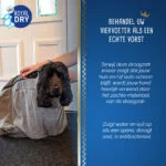 Sacco asciugante per cani in microfibra M, lunghezza del dorso 60 cm – Royal Dry Doggy Bag - immagine 6
