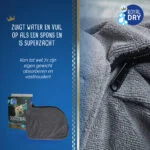 Sacco asciugacane in microfibra L, lunghezza della schiena 75 cm – Royal Dry Doggy Bag - immagine 4