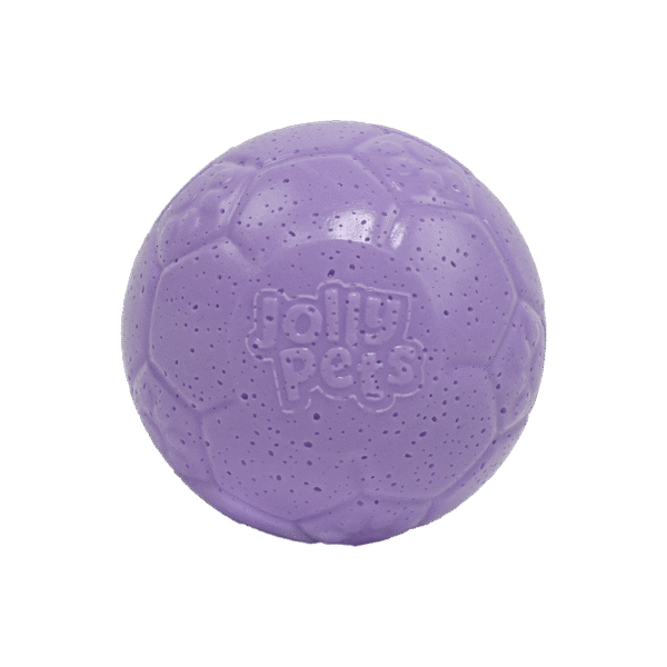 Palla da calcio per cani lilla, 10 cm – Jolly Pets Mini Soccer Ball