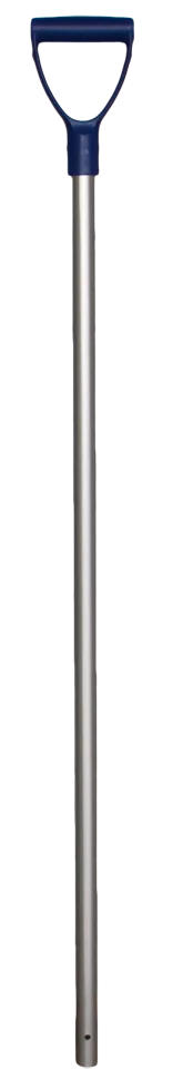 Manico per pala in alluminio, 105 cm, 28 mm, impugnatura blu scuro - immagine 1