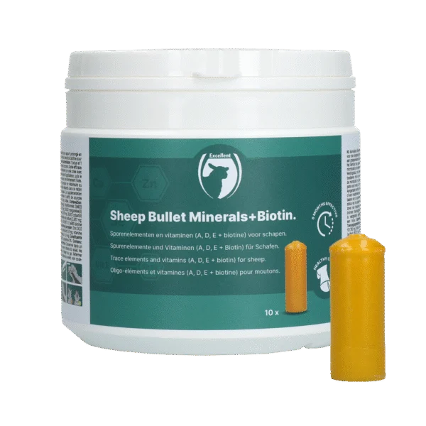 Bolo per pecore con biotina, 10 pezzi – Excellent Sheep Bullet Minerals + Biotin